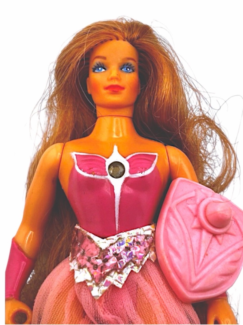 Princess Of Power 1984 She-Ra Mattel Vintage Action Figure Angella W/ Shield